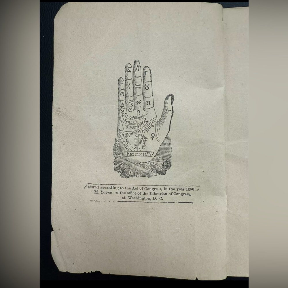 Antique 1880 Old Gypsy Madge’s Fortune Teller & Witches Key Complete VERY RARE - Picture 3 of 10